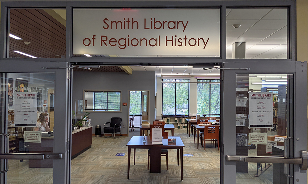 Smith Library of Regional History entrance